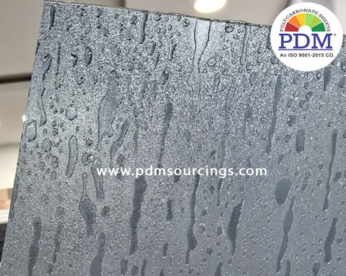 Polycarbonate Textured Raindrop Sheet